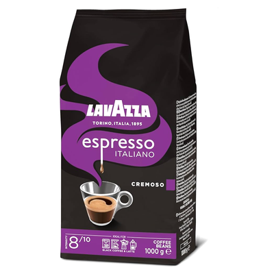 Кофе в зёрнах Lavazza Espresso Italiano Cremoso, 1 кг 81090 фото