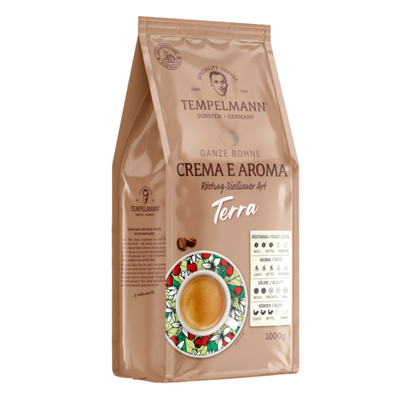 Кава в зернах Tempelmann Terra Crema e Aroma, 1 кг 81093 фото