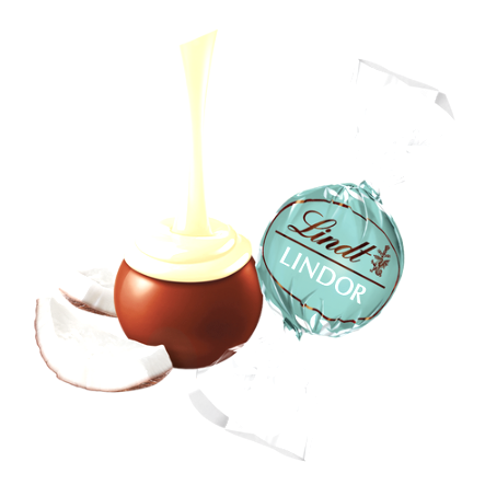 Конфеты Lindt Lindor Coconut из молочного шоколада с кокосовой начинкой, 200г 15161 фото
