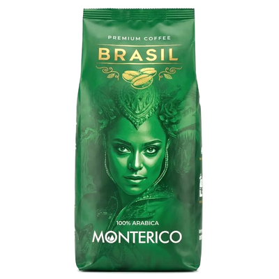 Кава в зернах Monterico Brazil 100% Arabica Premium Coffee, 1 кг 81048 фото