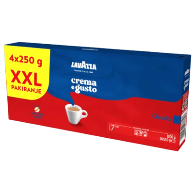 Кава мелена Lavazza Crema E Gusto Classico (4*250г), 1 кг 85446 фото