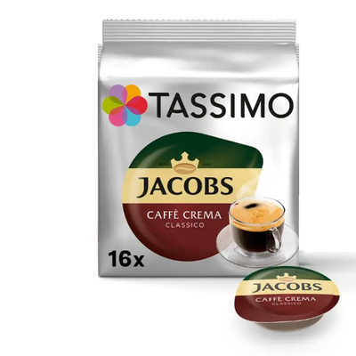 Jacobs by Tassimo Caffe Crema Classico (16 порцій) 19545 фото