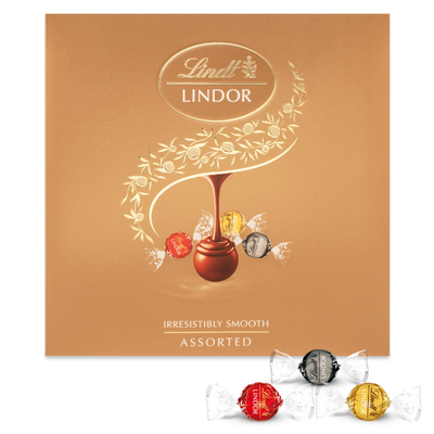 Конфеты Lindt Lindor Assorted ассорти из молочного, белого и черного шоколада, 150г 15208 фото