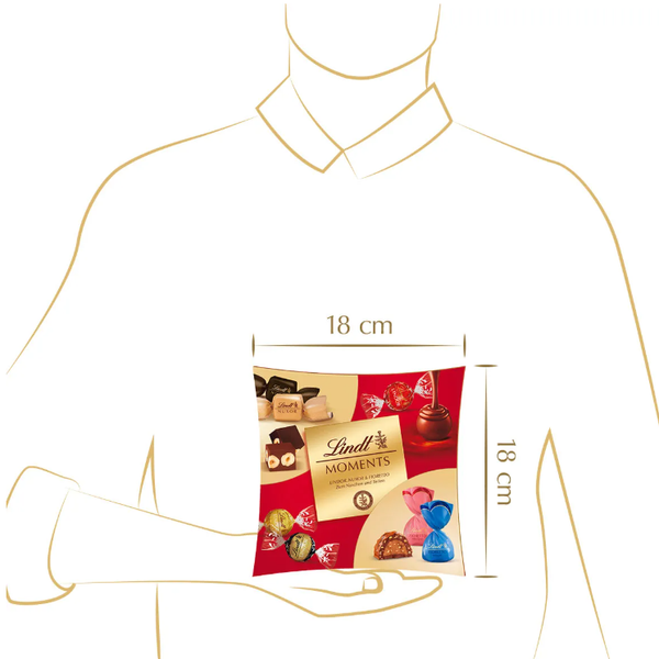 Конфеты Lindt Moments (ассорти Lindor, Nuxor, Fioretto), 223г 15211 фото