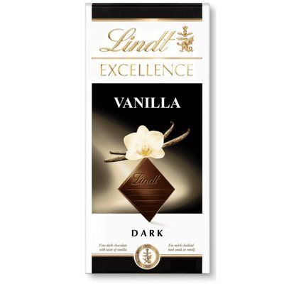 Темний шоколад Lindt EXCELLENCE Dark Vanilla з натуральним ванільним смаком, 100г 15231 фото