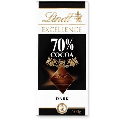 Темний шоколад Lindt EXCELLENCE Dark 70%, 100г 15232 фото