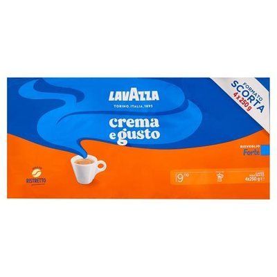 Кава мелена Lavazza Crema E Gusto Forte (4*250г), 1 кг 85452 фото