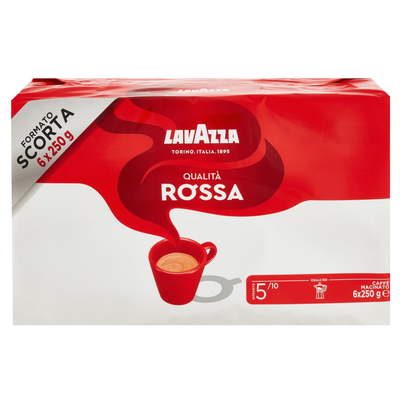 Кофе молотый Lavazza Qualita Rossa, (6*250г), 1,5 кг 85455 фото